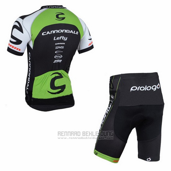 2016 Fahrradbekleidung Canonodale Grun und Shwarz Trikot Kurzarm und Tragerhose